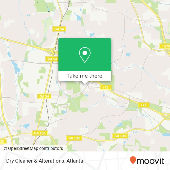 Dry Cleaner & Alterations map