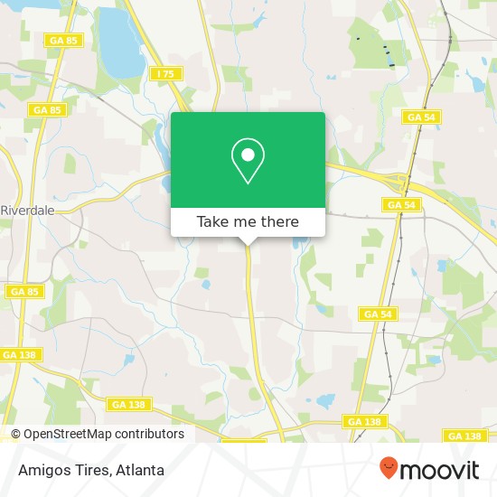 Amigos Tires map