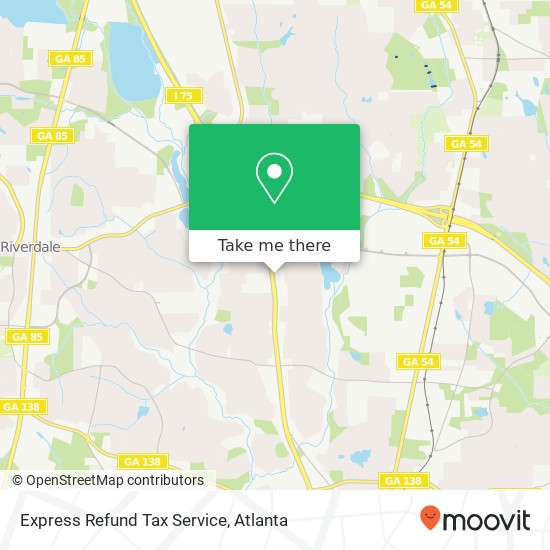 Mapa de Express Refund Tax Service