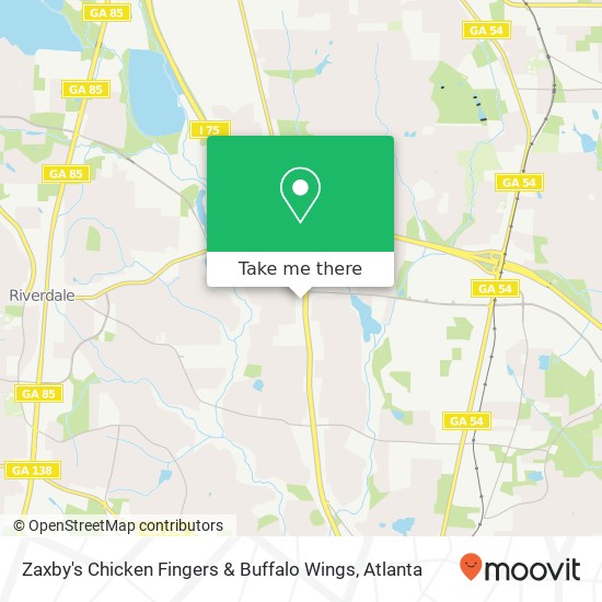 Zaxby's Chicken Fingers & Buffalo Wings map