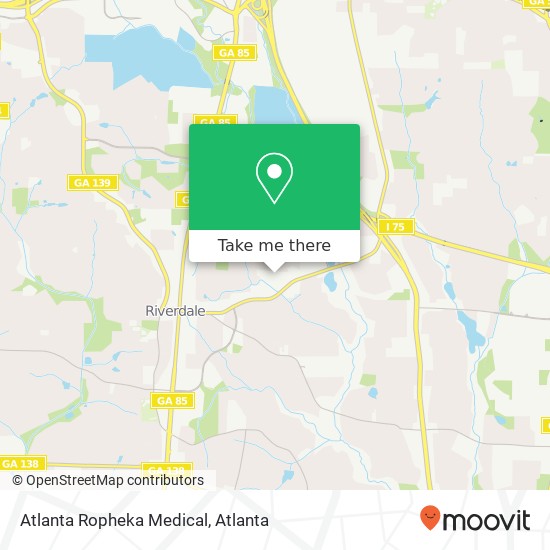 Mapa de Atlanta Ropheka Medical