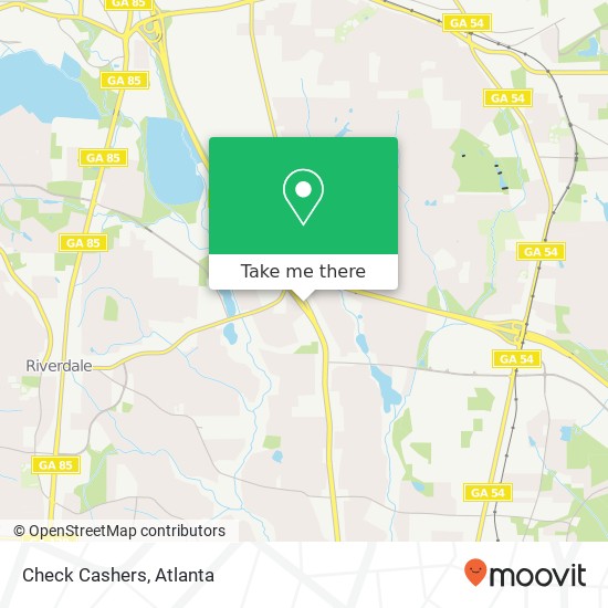 Check Cashers map