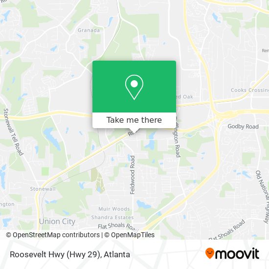 Roosevelt Hwy (Hwy 29) map