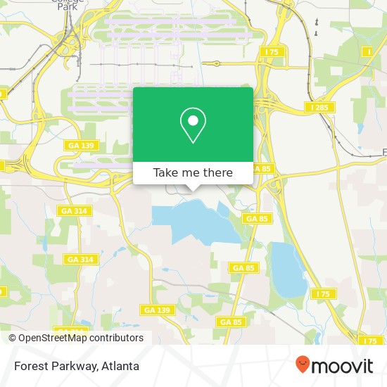Forest Parkway map