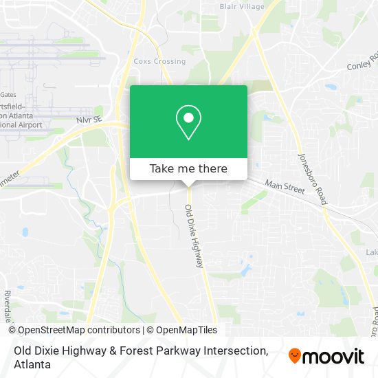 Mapa de Old Dixie Highway & Forest Parkway Intersection
