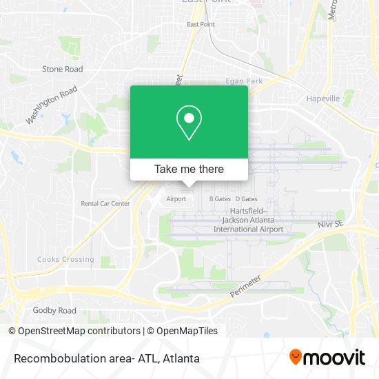 Recombobulation area- ATL map