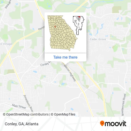 Mapa de Conley, GA