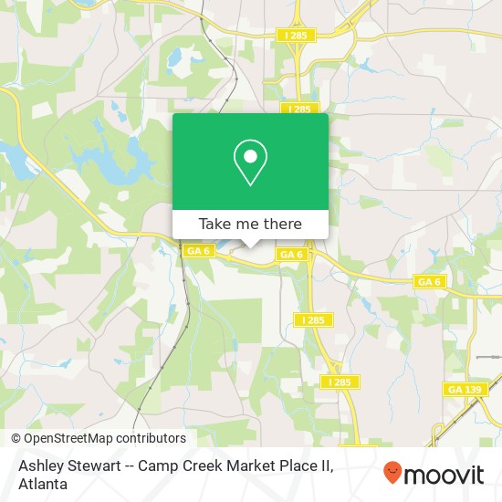 Ashley Stewart -- Camp Creek Market Place II map