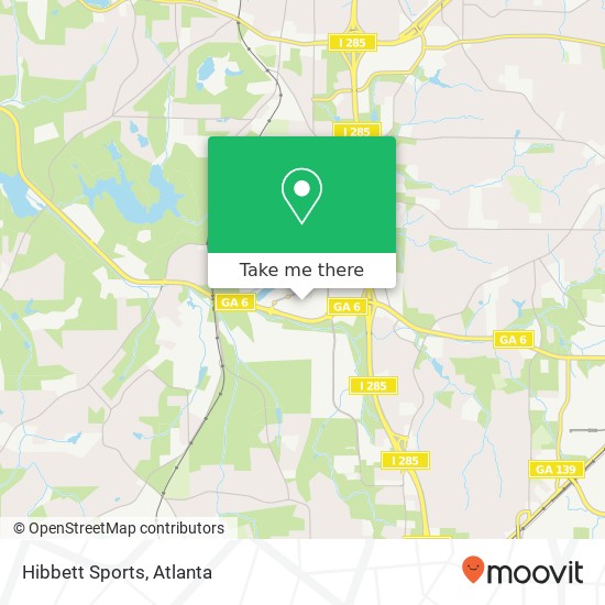 Mapa de Hibbett Sports