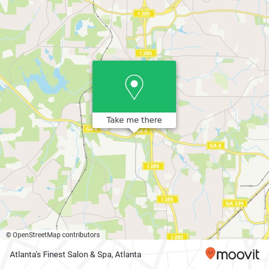 Atlanta's Finest Salon & Spa map