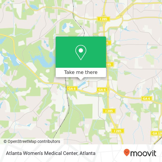 Atlanta Women's Medical Center map