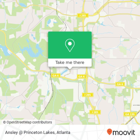 Mapa de Ansley @ Princeton Lakes