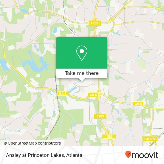 Mapa de Ansley at Princeton Lakes