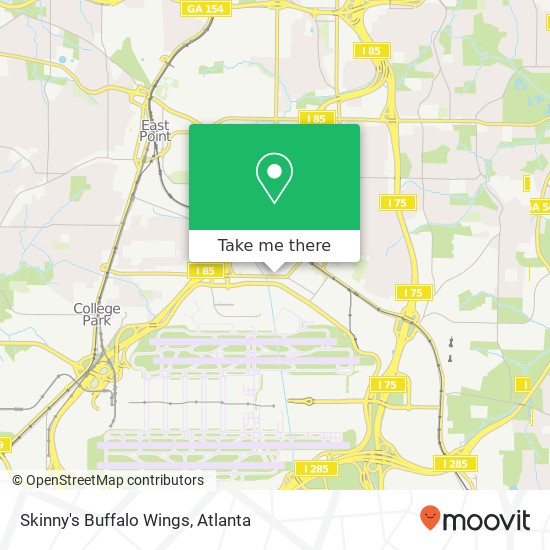 Skinny's Buffalo Wings map