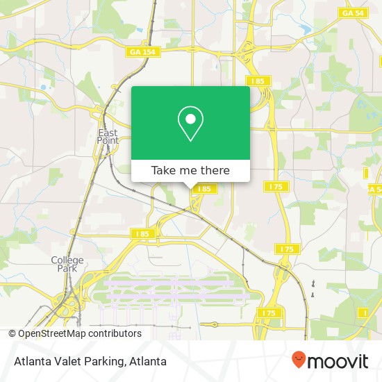 Atlanta Valet Parking map