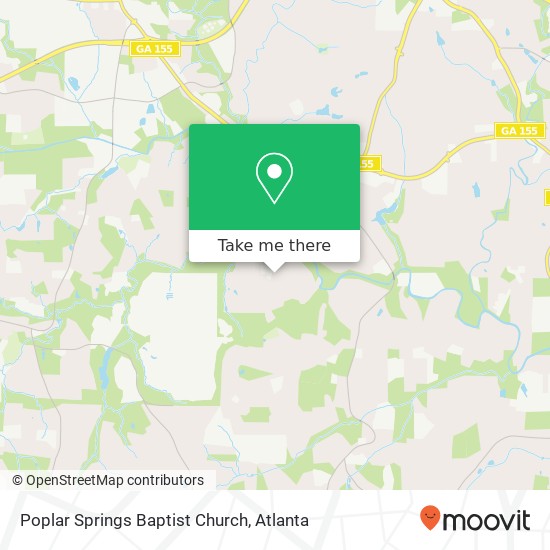 Mapa de Poplar Springs Baptist Church