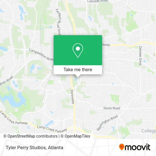 Mapa de Tyler Perry Studios
