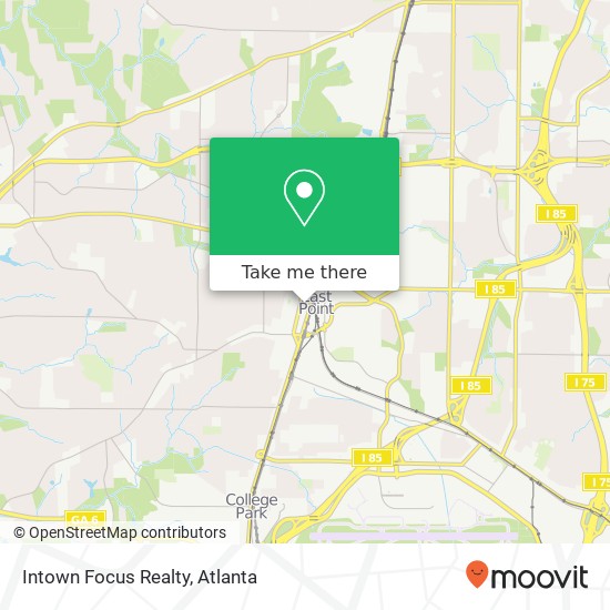 Mapa de Intown Focus Realty