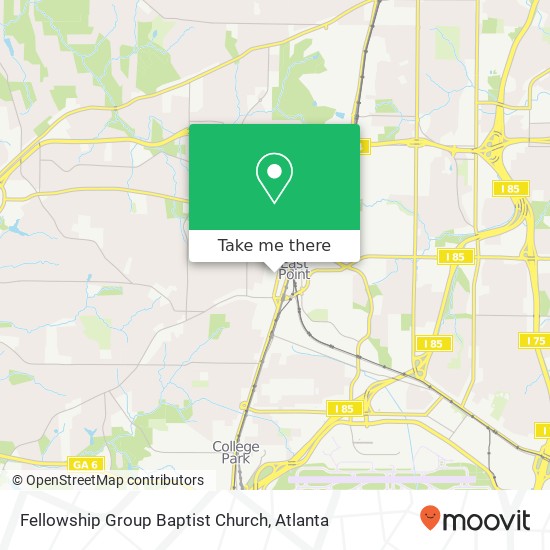 Fellowship Group Baptist Church map