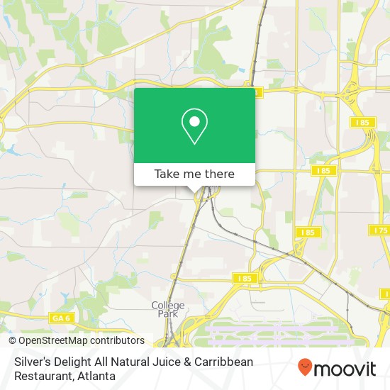 Mapa de Silver's Delight All Natural Juice & Carribbean Restaurant