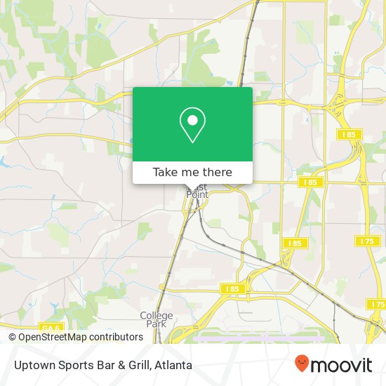 Mapa de Uptown Sports Bar & Grill