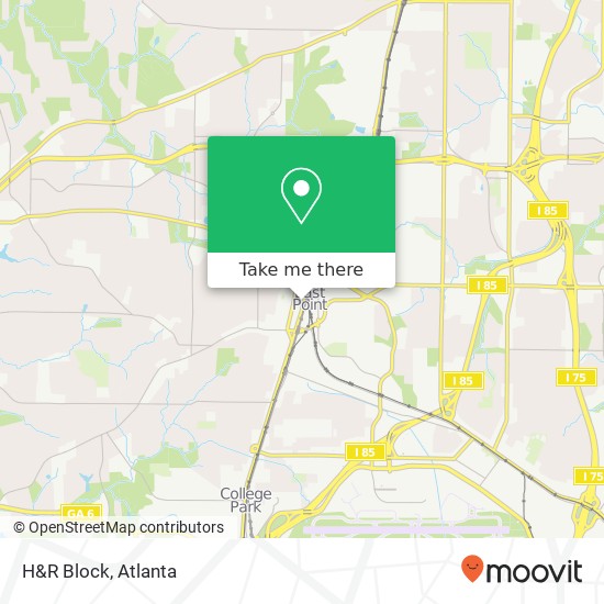 H&R Block map