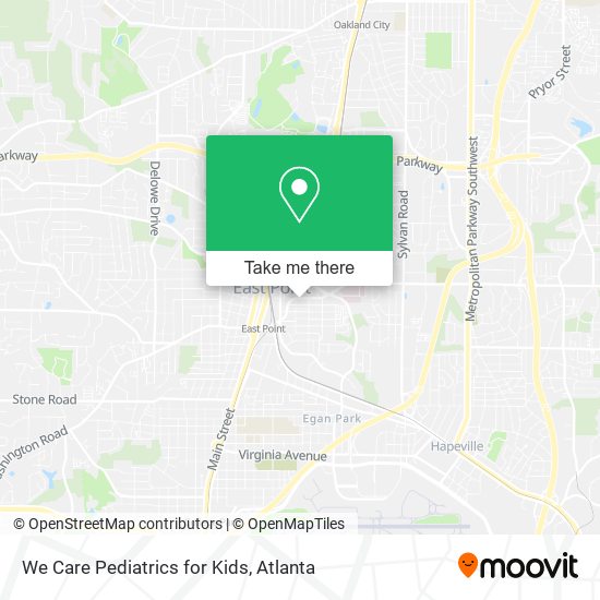 We Care Pediatrics for Kids map