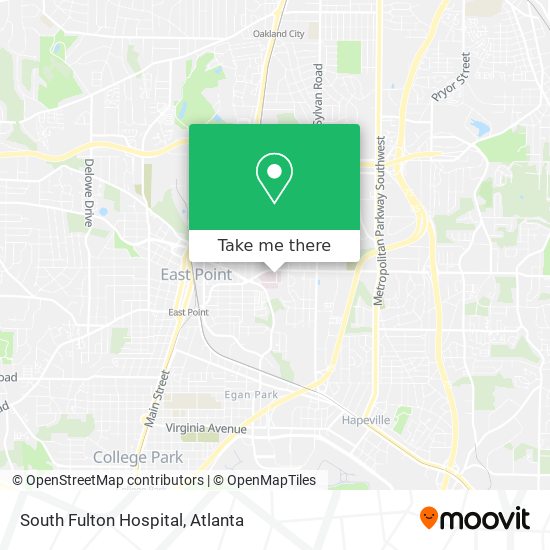 Mapa de South Fulton Hospital