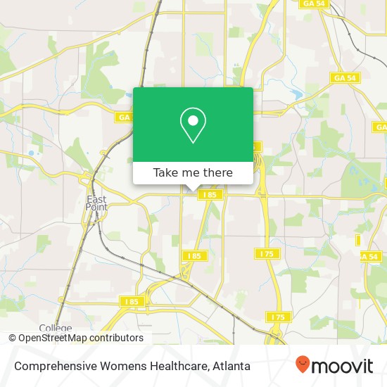 Comprehensive Womens Healthcare map