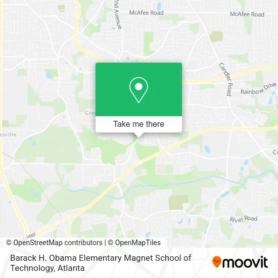 Barack H. Obama Elementary Magnet School of Technology map