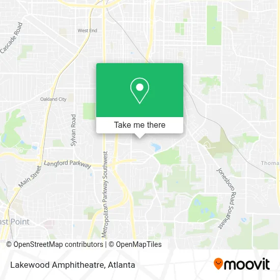 Lakewood Amphitheatre map