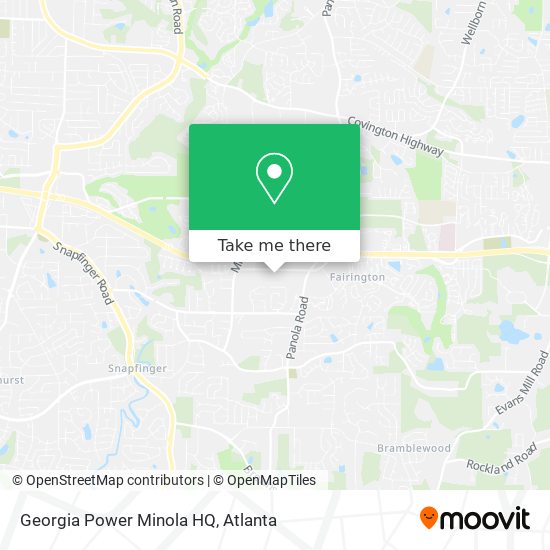 Mapa de Georgia Power Minola HQ