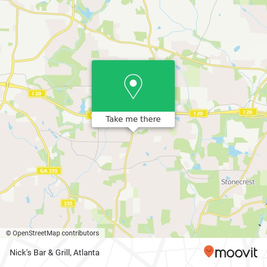 Mapa de Nick's Bar & Grill