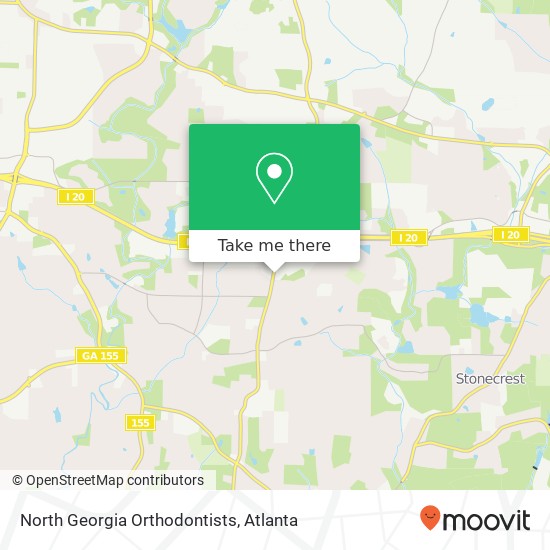 North Georgia Orthodontists map
