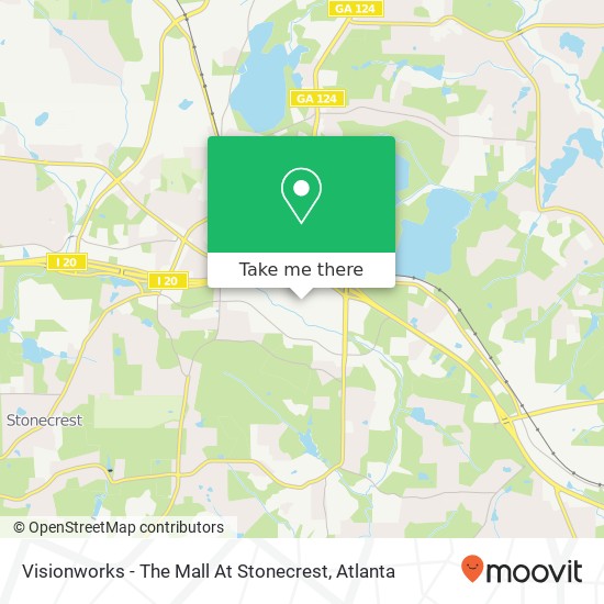 Visionworks - The Mall At Stonecrest map