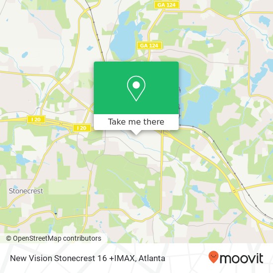 Mapa de New Vision Stonecrest 16 +IMAX