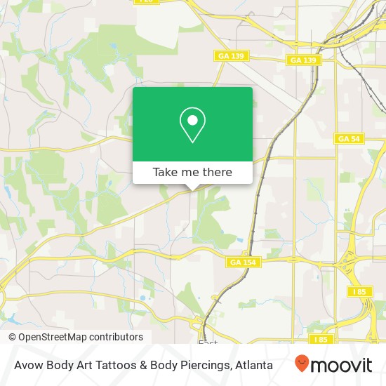 Avow Body Art Tattoos & Body Piercings map