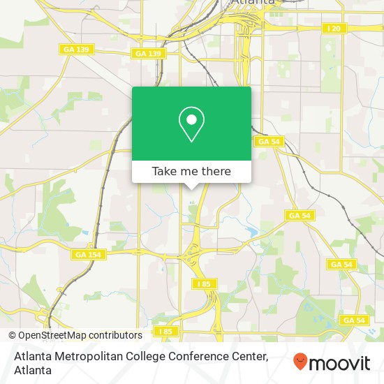 Mapa de Atlanta Metropolitan College Conference Center