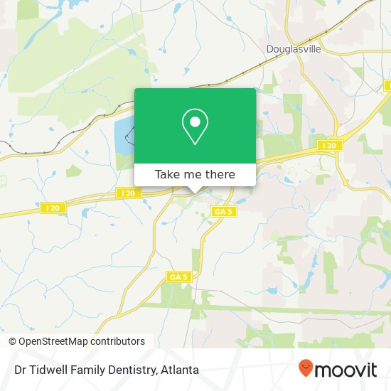 Mapa de Dr Tidwell Family Dentistry