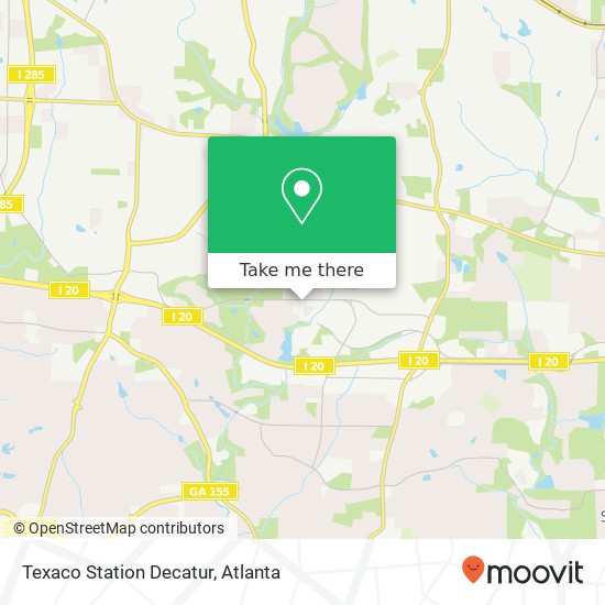 Texaco Station Decatur map