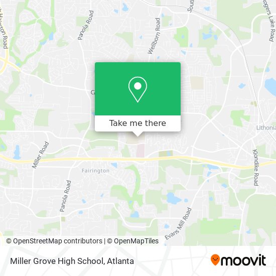 Miller Grove High School map