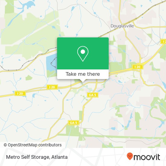 Mapa de Metro Self Storage