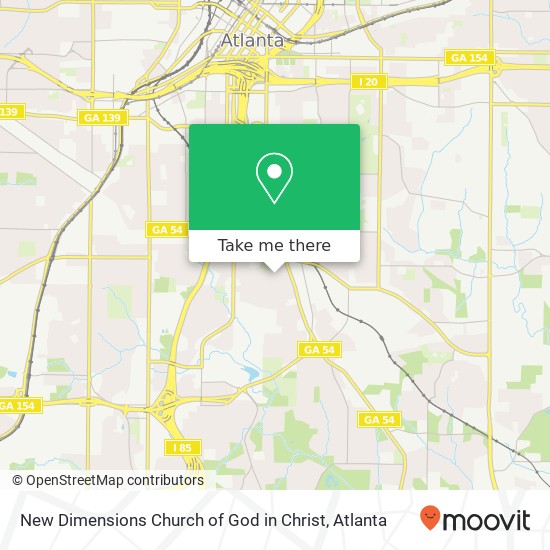 Mapa de New Dimensions Church of God in Christ