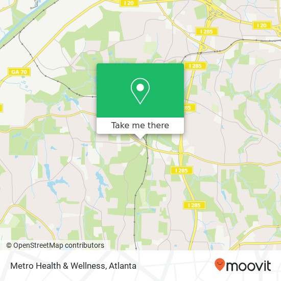 Metro Health & Wellness map