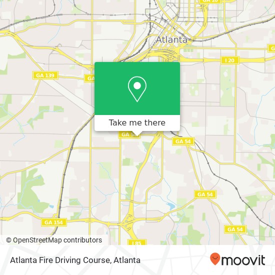 Mapa de Atlanta Fire Driving Course