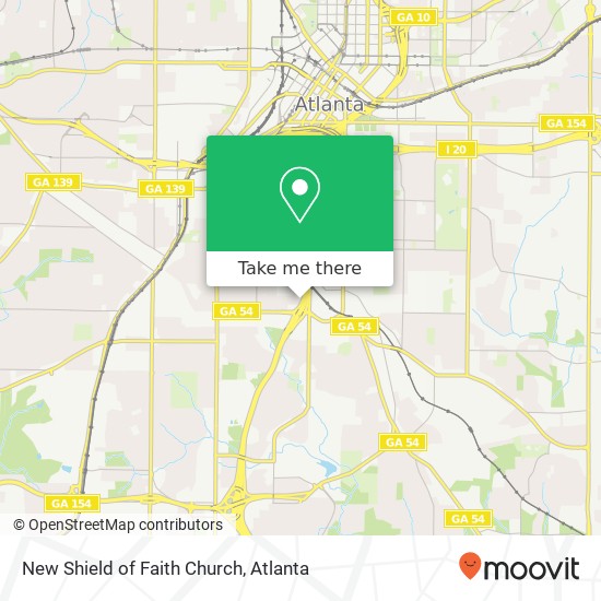 Mapa de New Shield of Faith Church