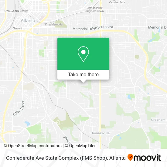 Confederate Ave State Complex (FMS Shop) map