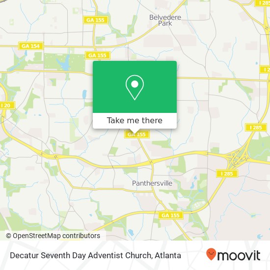 Mapa de Decatur Seventh Day Adventist Church