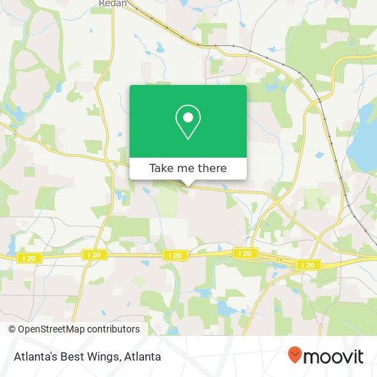 Mapa de Atlanta's Best Wings