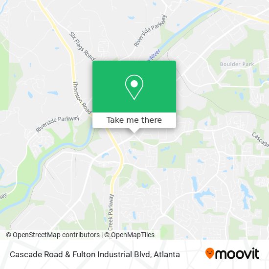 Cascade Road & Fulton Industrial Blvd map